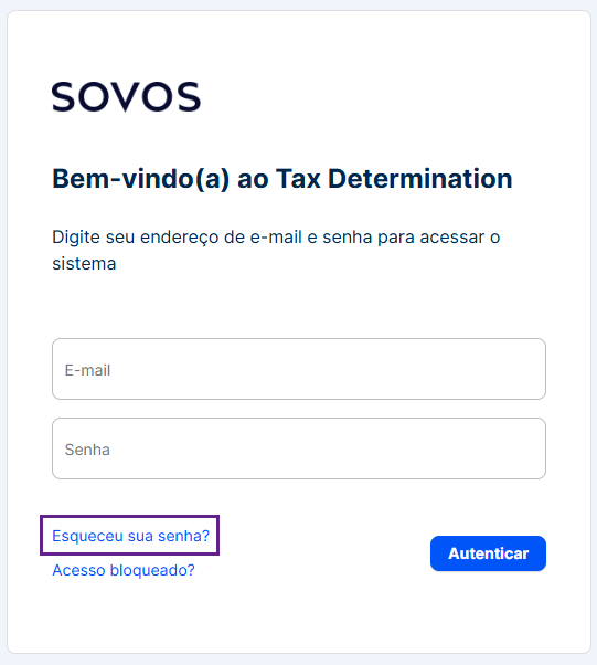 Como redefinir sua senha